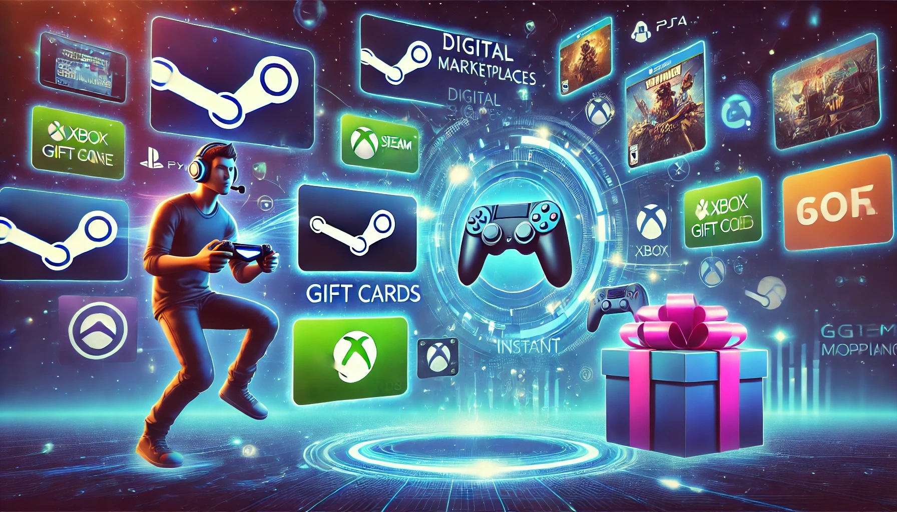Embrace Savings with Digital Marketplaces on Video Games, Gift Cards, and Entertainment