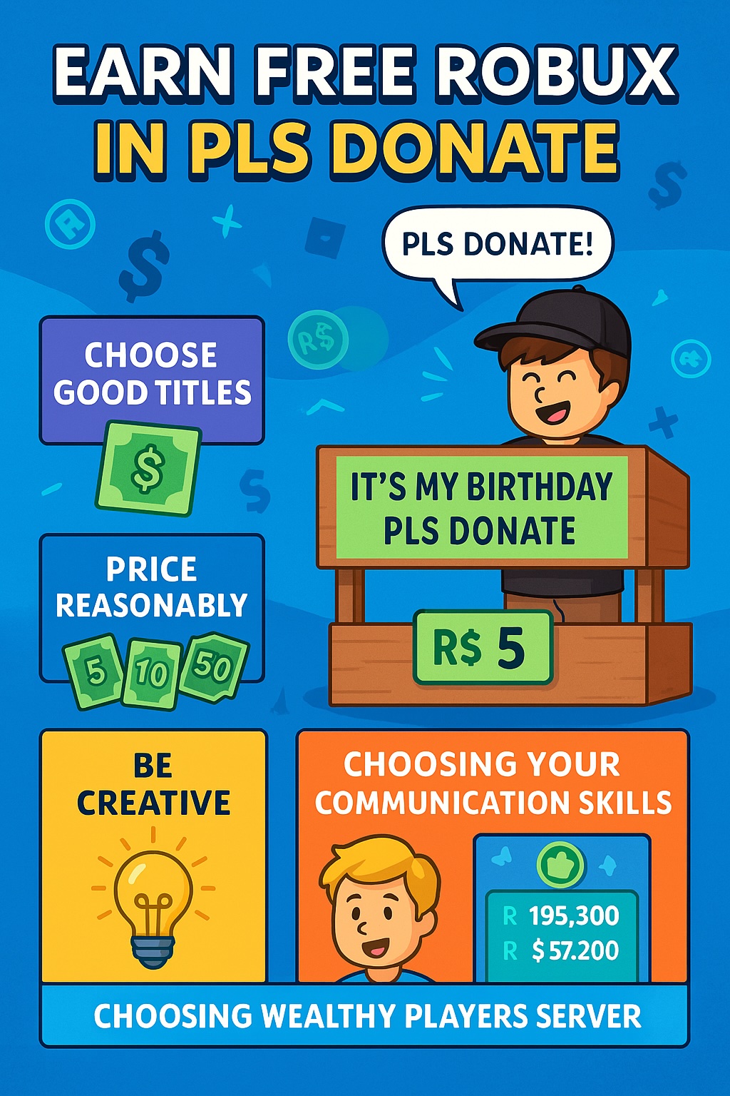 Tips for Earning Free Robux in PLS Donate